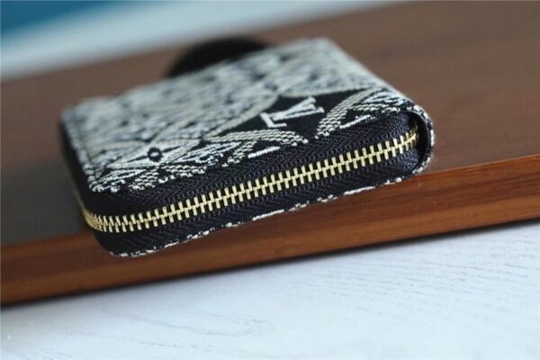 1:1 Replica Louis Vuitton Since 1854 Zippy Coin Purse Jacquard Since 1854 By Nicolas Ghesquiere Gray For Women, Women's Wallets 4.3in/11cm LV M69997