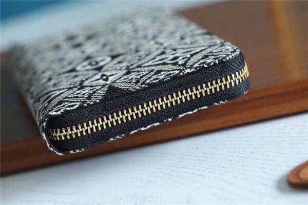 1:1 Replica Louis Vuitton Since 1854 Zippy Wallet Jacquard Since 1854 Gray For Women, Women's Wallets 7.7in/20cm LV 