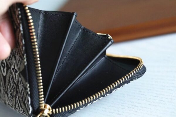 1:1 Replica Louis Vuitton Since 1854 Zippy Wallet Jacquard Since 1854 Gray For Women, Women's Wallets 7.7in/20cm LV 