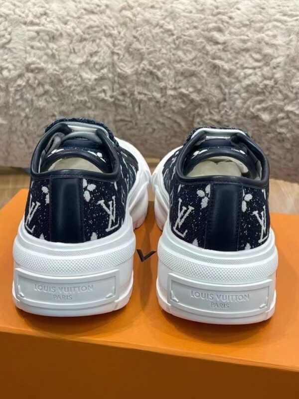 Louis Vuitton Squad Sneaker Monogram Denim Black For Women LV