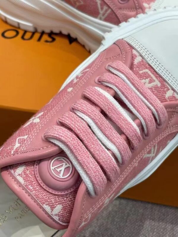 Louis Vuitton Squad Sneaker Monogram Denim Pink For Women LV 1A9S0M