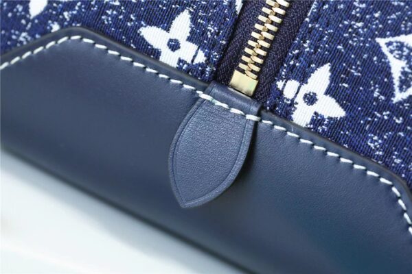 1:1 Replica Louis Vuitton Square Bag Jacquard Denim By Nicolas Ghesquiere Black For Women, Women's Bags, Shoulder And Crossbody Bags 6.3in/16cm LV