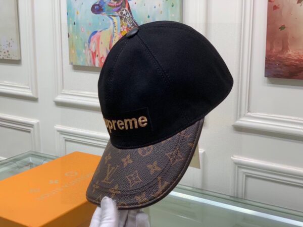 Louis Vuitton Supreme Cap Black LV Cap