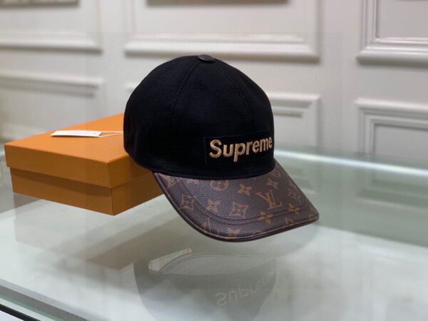 Louis Vuitton Supreme Cap Black LV Cap