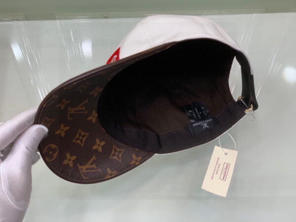 Louis Vuitton Supreme Cap White LV Cap