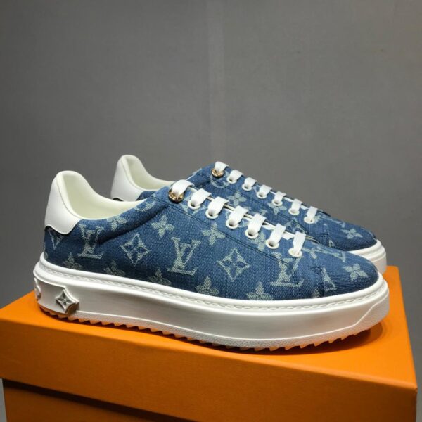 Louis Vuitton Time Out Sneaker Blue For Women LV