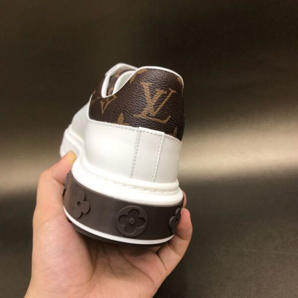 Louis Vuitton Time Out Sneaker Monogram Canvas White/Brown For Women LV