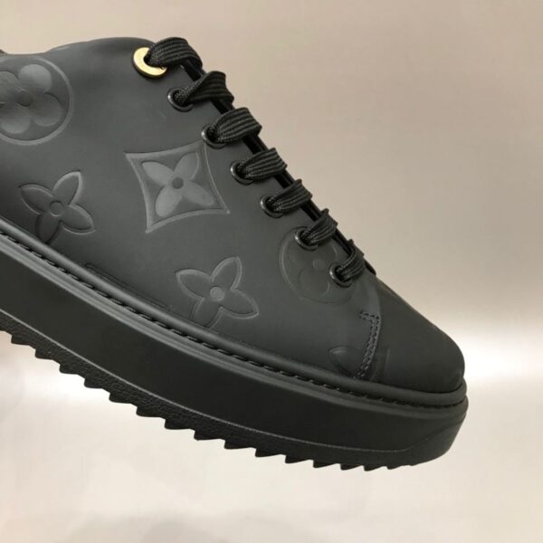 Louis Vuitton Time Out Sneaker Patent Monogram Material Black For Women LV