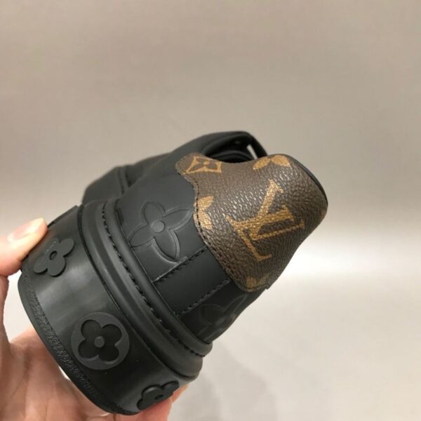 Louis Vuitton Time Out Sneaker Patent Monogram Material Black For Women LV