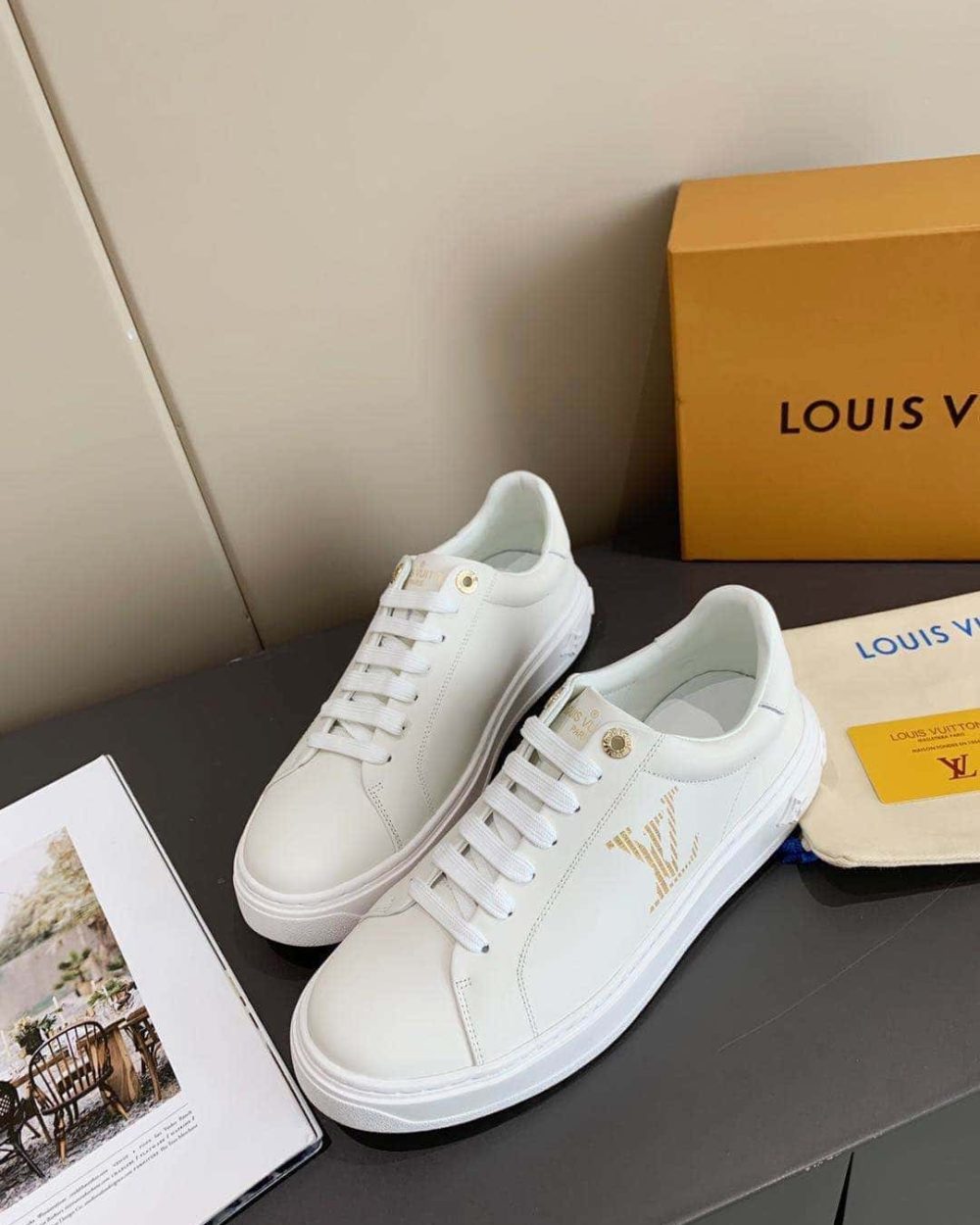 Louis Vuitton Time Out Sneaker White For Women LV