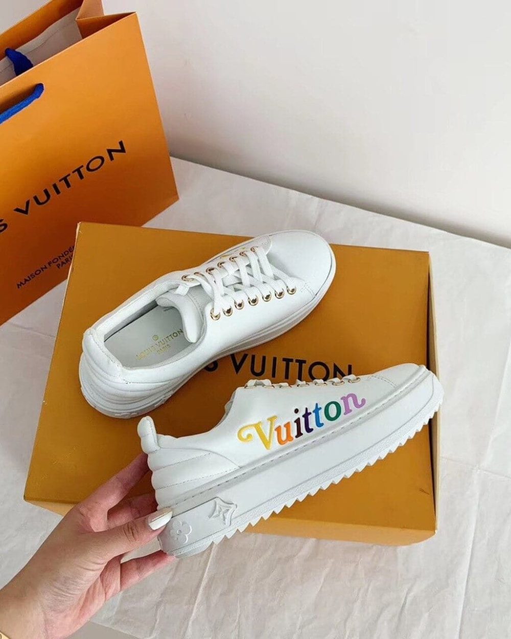 Louis Vuitton Time Out Sneaker White For Women LV