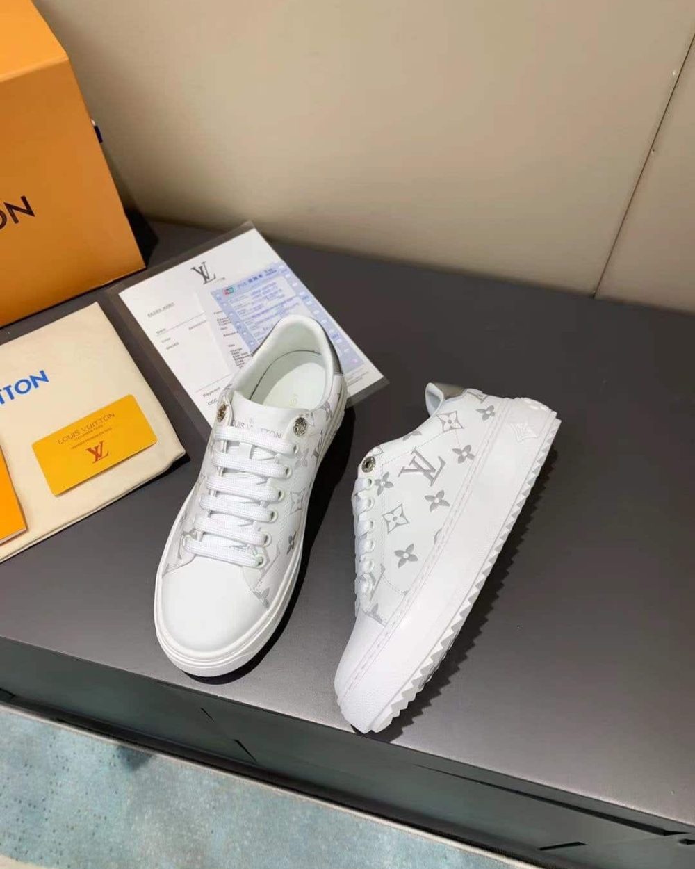 Louis Vuitton Time Out Sneaker White For Women LV