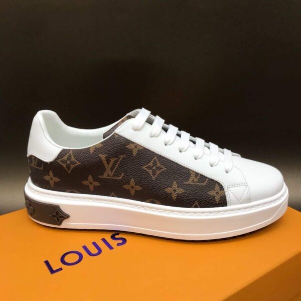 Louis Vuitton Time Out Sneaker White/Brown For Women LV