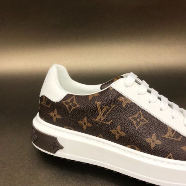 Louis Vuitton Time Out Sneaker White/Brown For Women LV