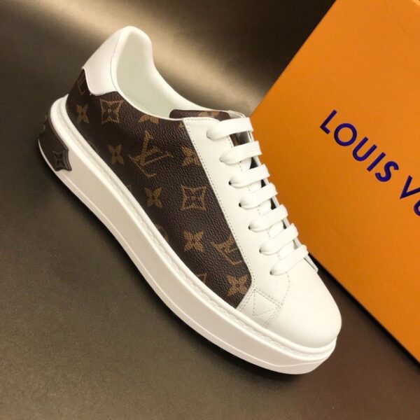Louis Vuitton Time Out Sneaker White/Brown For Women LV