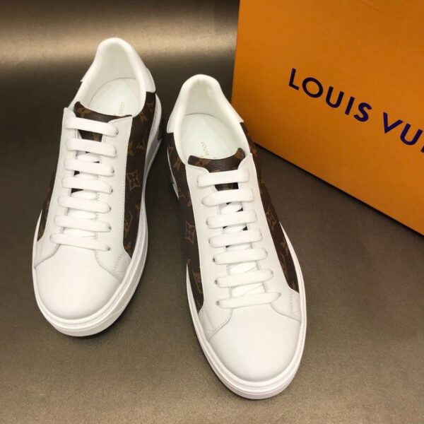 Louis Vuitton Time Out Sneaker White/Brown For Women LV