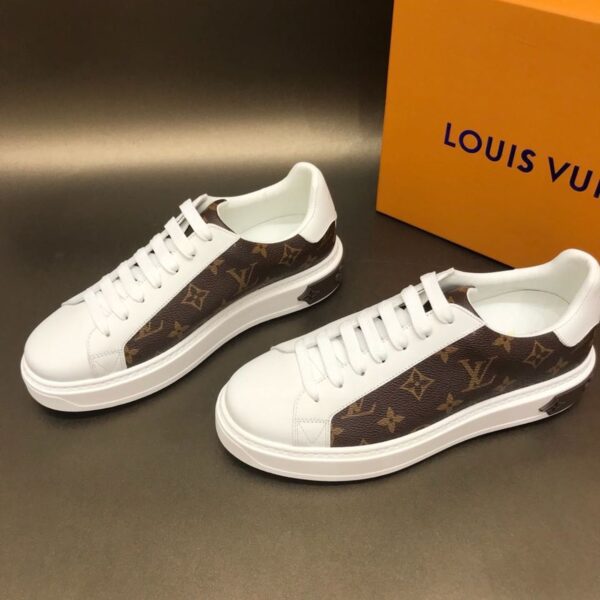 Louis Vuitton Time Out Sneaker White/Brown For Women LV