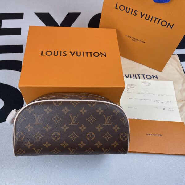 1:1 Replica Louis Vuitton Toilet Pouch GM Monogram Canvas For Women, Women's Wallets 7.9in/20cm LV M47507