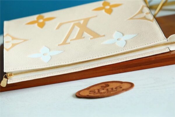 1:1 Replica Louis Vuitton Toiletry Pouch 26 Monogram Empreinte Yellow For Women, Women's Wallets 9.8in/25cm LV M80504