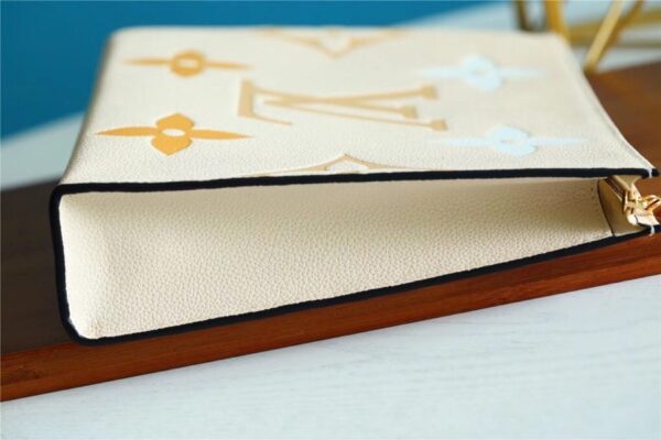 1:1 Replica Louis Vuitton Toiletry Pouch 26 Monogram Empreinte Yellow For Women, Women's Wallets 9.8in/25cm LV M80504