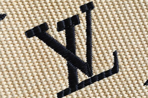 1:1 Replica Louis Vuitton Toiletry Pouch Raffia Natural /Black For Women, Women's Wallets 9.8in/25cm LV