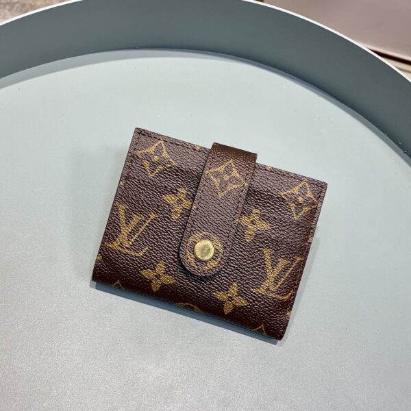 1:1 Replica Louis Vuitton Victorine Card Holder Wallet Monogram Canvas For Women, Women's Wallet 4.7in/12cm LV M66533