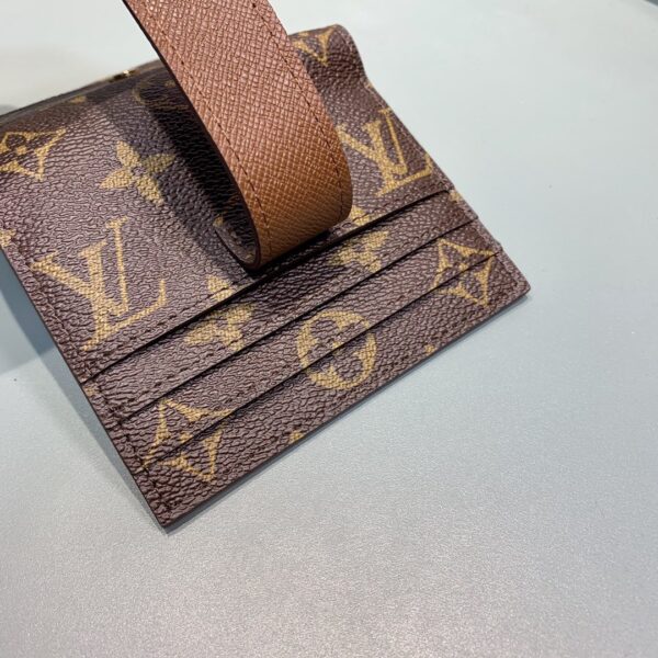 1:1 Replica Louis Vuitton Victorine Card Holder Wallet Monogram Canvas For Women, Women's Wallet 4.7in/12cm LV M66533