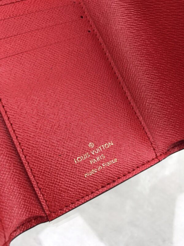 1:1 Replica Louis Vuitton Victorine Wallet In Monogram Canvas Red For Women, Women's Wallet 12cm LV M41938