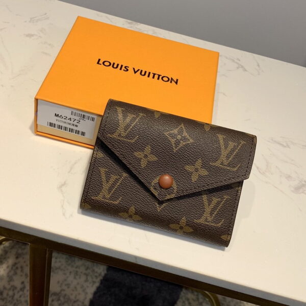 1:1 Replica Louis Vuitton Victorine Wallet Monogram Canvas Brown For Women, Women's Wallet 4.7in/12cm LV