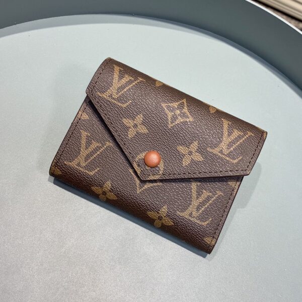 1:1 Replica Louis Vuitton Victorine Wallet Monogram Canvas Brown For Women, Women's Wallet 4.7in/12cm LV