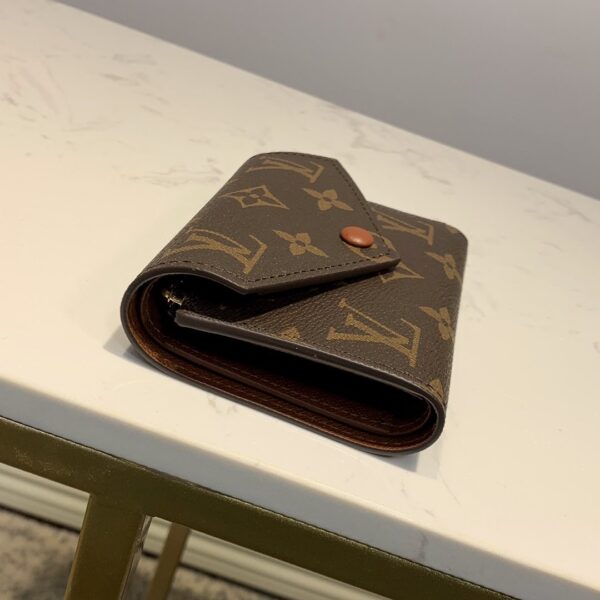 1:1 Replica Louis Vuitton Victorine Wallet Monogram Canvas Brown For Women, Women's Wallet 4.7in/12cm LV