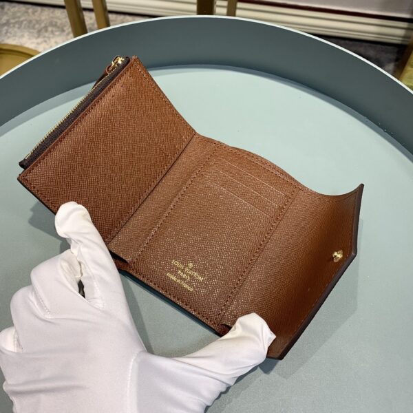 1:1 Replica Louis Vuitton Victorine Wallet Monogram Canvas Brown For Women, Women's Wallet 4.7in/12cm LV