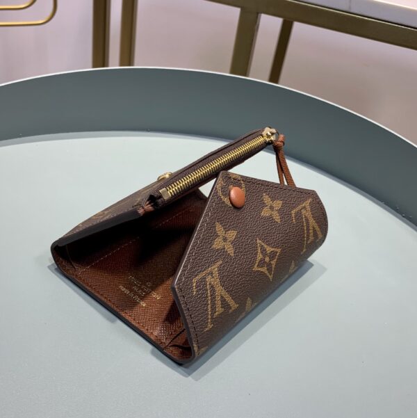 1:1 Replica Louis Vuitton Victorine Wallet Monogram Canvas Brown For Women, Women's Wallet 4.7in/12cm LV