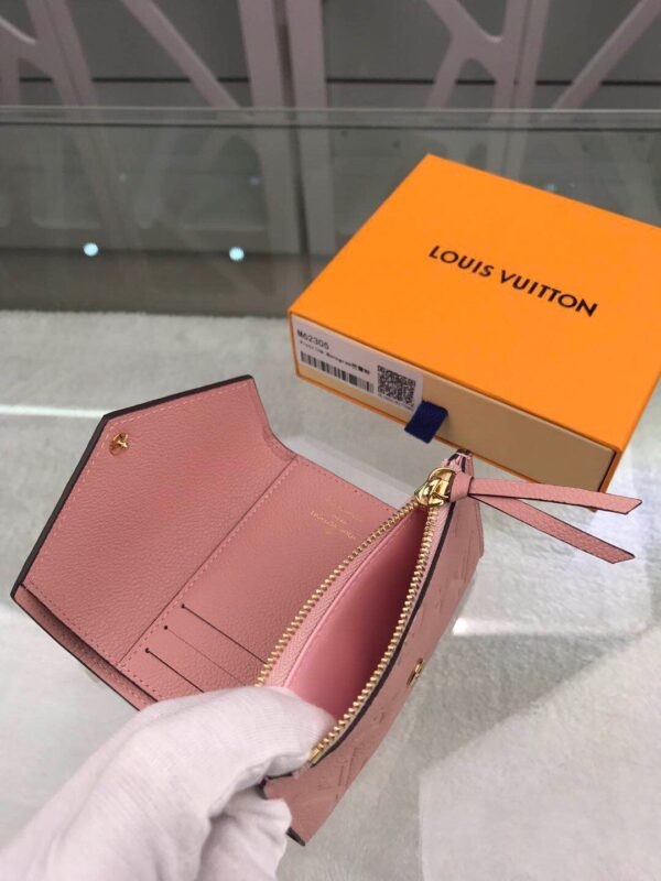1:1 Replica Louis Vuitton Victorine Wallet Monogram Empreinte Pink For Women, Women's Wallets 4.7in/12cm LV