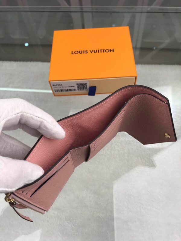 1:1 Replica Louis Vuitton Victorine Wallet Monogram Empreinte Pink For Women, Women's Wallets 4.7in/12cm LV