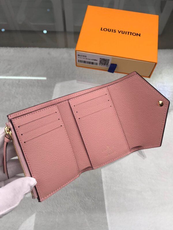 1:1 Replica Louis Vuitton Victorine Wallet Monogram Empreinte Pink For Women, Women's Wallets 4.7in/12cm LV