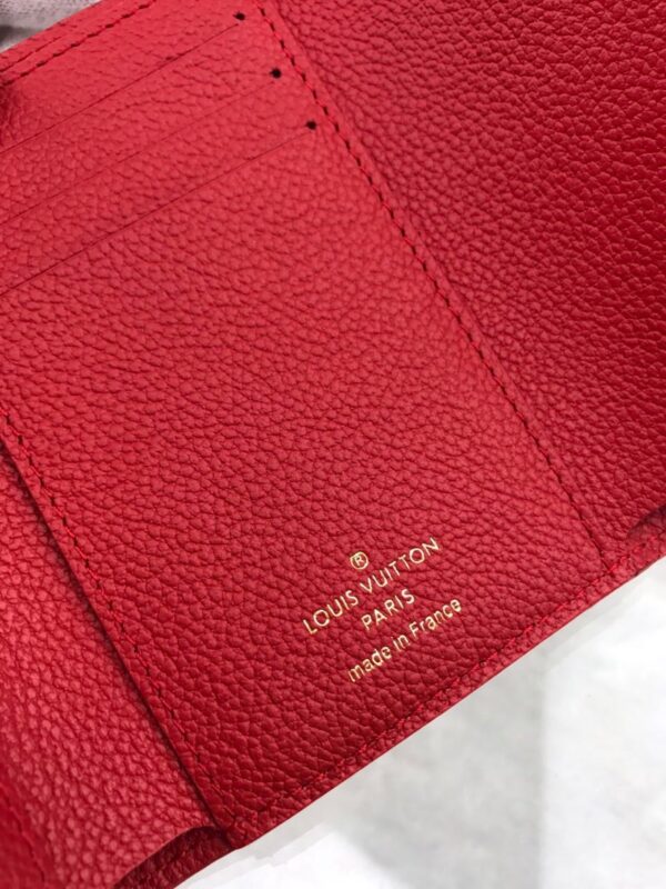 1:1 Replica Louis Vuitton Victorine Wallet Monogram Empreinte Red For Women, Women's Wallets 4.7in/12cm LV 