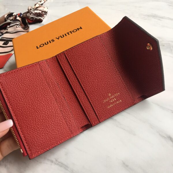 1:1 Replica Louis Vuitton Victorine Wallet Scarlet Red For Women, Women's Wallet 4.7in/12cm LV M63701