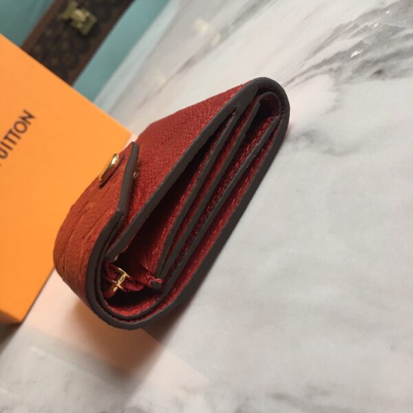 1:1 Replica Louis Vuitton Victorine Wallet Scarlet Red For Women, Women's Wallet 4.7in/12cm LV M63701