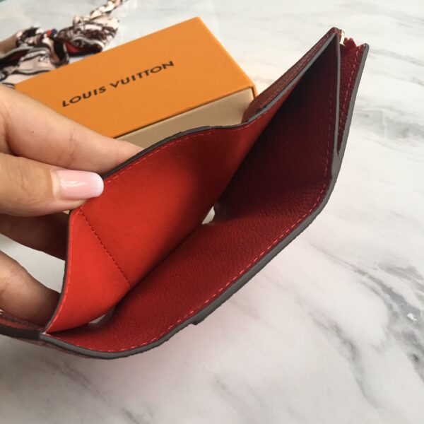 1:1 Replica Louis Vuitton Victorine Wallet Scarlet Red For Women, Women's Wallet 4.7in/12cm LV M63701