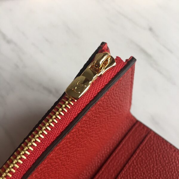 1:1 Replica Louis Vuitton Victorine Wallet Scarlet Red For Women, Women's Wallet 4.7in/12cm LV M63701