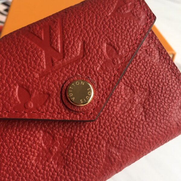 1:1 Replica Louis Vuitton Victorine Wallet Scarlet Red For Women, Women's Wallet 4.7in/12cm LV M63701