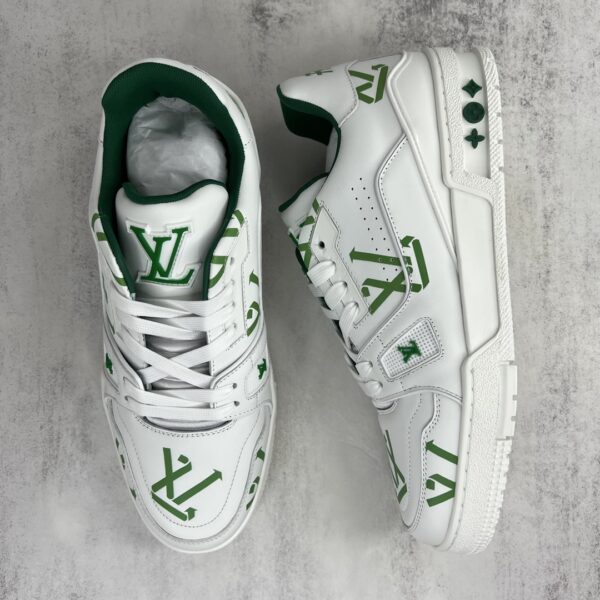Louis Vuitton Women's LV Trainer Sneaker Green For Women LV 1AAGXF