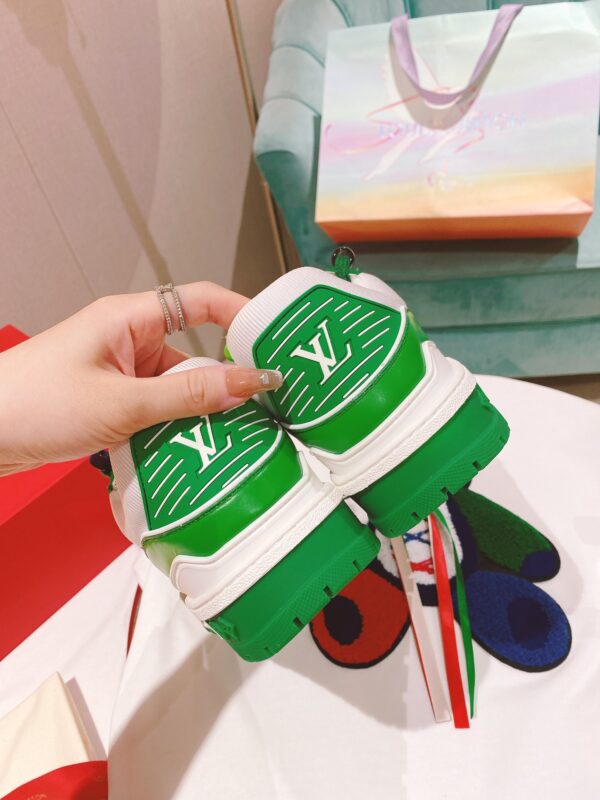 Louis Vuitton Women's LV Trainer Sneaker Green For Women LV