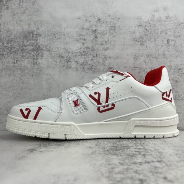 Louis Vuitton Women's LV Trainer Sneaker Red For Women LV