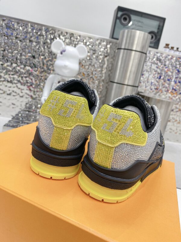 Louis Vuitton Women's LV Trainers Black And Yellow For Women LV