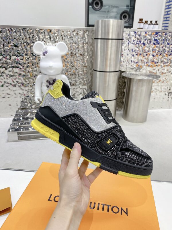 Louis Vuitton Women's LV Trainers Black And Yellow For Women LV
