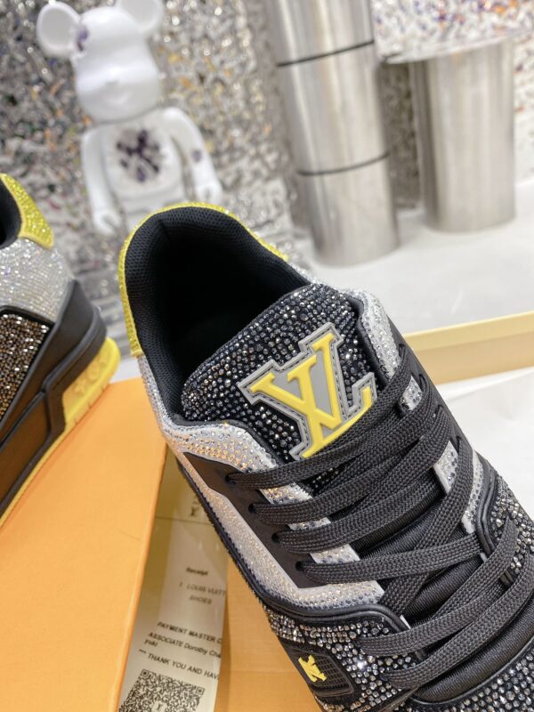 Louis Vuitton Women's LV Trainers Black And Yellow For Women LV