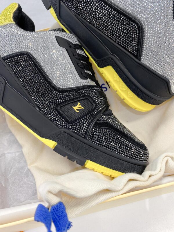 Louis Vuitton Women's LV Trainers Black And Yellow For Women LV