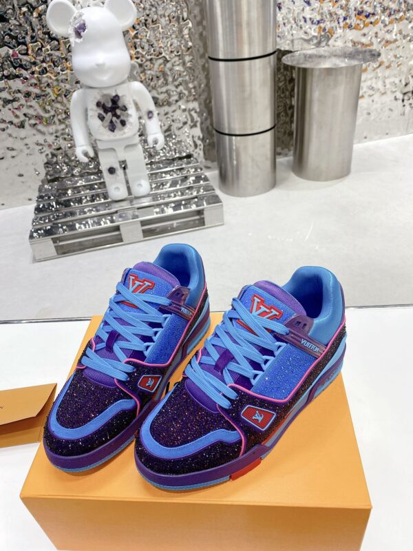 Louis Vuitton Women's LV Trainers Blue For Women LV